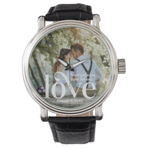 Es ist immer Zeit für unser LIEBE-Foto Armbanduhr