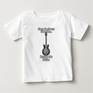 Es ist immer Zeit, Gitarre zu spielen. B&W Baby T-shirt