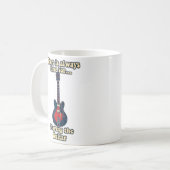 Es ist immer Zeit, Gitarre zu spielen Kaffeetasse (Vorderseite Links)