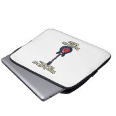 Es ist immer Zeit, Gitarre zu spielen Laptopschutzhülle (Vorne Knopf)