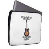 Es ist immer Zeit, Gitarre zu spielen. Retro Laptopschutzhülle (Vorne Rechts)