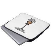 Es ist immer Zeit, Gitarre zu spielen. Retro Laptopschutzhülle (Vorne Knopf)
