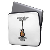 Es ist immer Zeit, Gitarre zu spielen. Retro Laptopschutzhülle (Vorderseite Links)