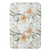 Es ist in den Blätter geschrieben, Orange Lilies Badematte (Vorderseite Vertikal)