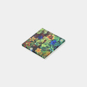 Es ist in den Farbnachrichten Post-it Klebezettel (angewinkelt)