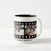 "Es ist in einer SCHALE anstelle einer Eistüte! " Zweifarbige Tasse (VorderseiteRechts)