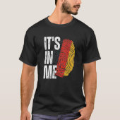 Es ist in Me Germany Flag Fingerprint German Herit T-Shirt (Vorderseite)