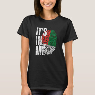 Es ist in Me Madagaskar Flag Fingerprint Malagasy  T-Shirt