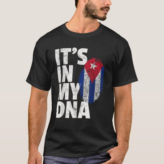 ES IST IN MEIN DNA Kuba Flag Kuba Priester Männer T-Shirt (Vorderseite)