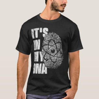 ES IST IN MEINEM DNA-Atom Science Fingerprint Scie T-Shirt