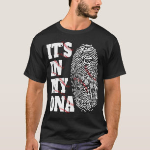 Es ist in meinem DNA Baseball Lover Baseball Finge T-Shirt