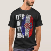 ES IST IN MEINEM DNA-Croatia-Flag-Jungen-Mädchen-G T-Shirt (Vorderseite)
