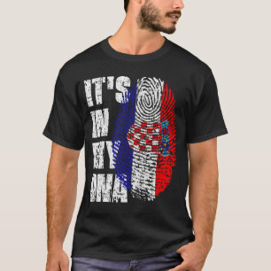 ES IST IN MEINEM DNA-Croatia-Flag-Jungen-Mädchen-G T-Shirt