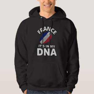 Es ist in meinem DNA Fingerabdruck Frankreich Fran Hoodie