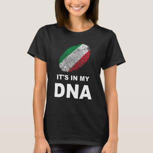 Es Ist In Meinem Dna Fingerabdruck Italienische La T-Shirt