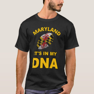 Es ist in meinem DNA Fingerprint Maryland State Fl T-Shirt