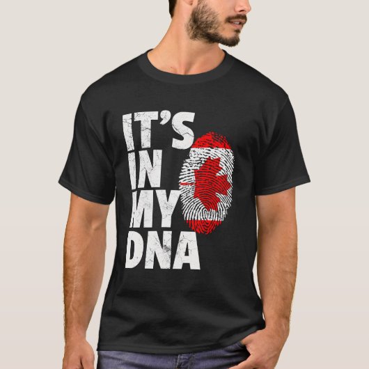 Es ist in meinem Dna Funny Canadian Kanada Flag Ge T-Shirt (Vorderseite)