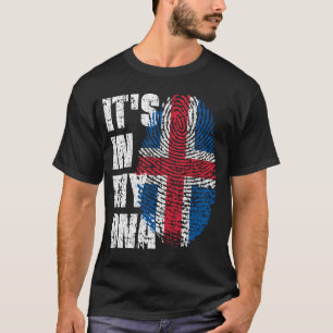 ES IST IN MEINEM DNA-Island-Flag Junge Mädchen Ges T-Shirt