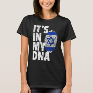 ES IST IN MEINEM DNA-israelischen Flaggenstaat-Nat T-Shirt