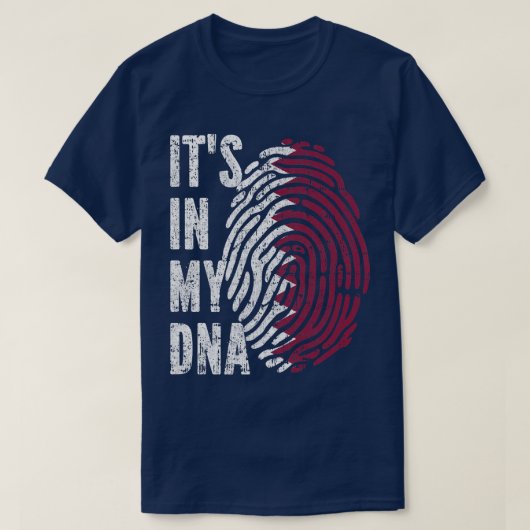 ES IST IN MEINEM DNA-Katar-Flag Katar T-Shirt (Design vorne)