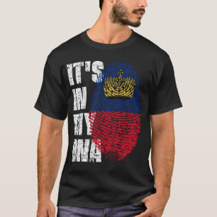 ES IST IN MEINEM DNA-Liechtensteiner Flag Junge Gi T-Shirt