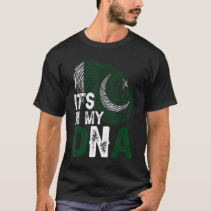 Es ist in meinem DNA Pakistan Flag Fingerprint Pat T-Shirt