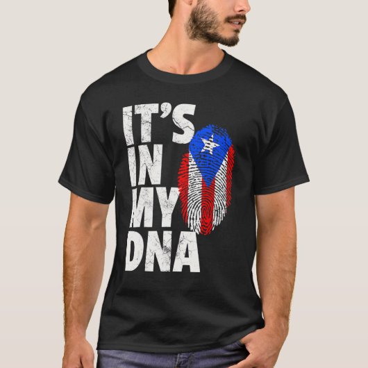 Es ist in meinem Dna Puerto Rico Rico Rico Flag Mä T-Shirt (Vorderseite)