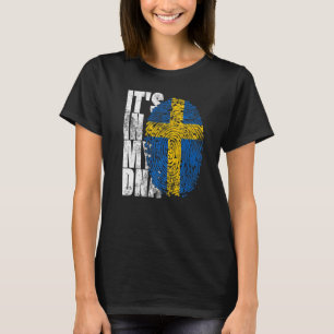 Es ist in meinem DNA-Schweden-Grafik für Frauen in T-Shirt