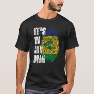 Es ist in meinem DNA Vincent & Grenadines Flag Wur T-Shirt