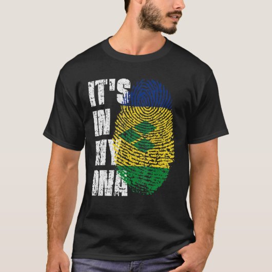 Es ist in meinem DNA Vincent & Grenadines Flag Wur T-Shirt (Vorderseite)