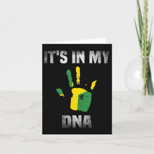 Es ist in meinem DNA Zitat Jamaikanische Flagge Ja Karte
