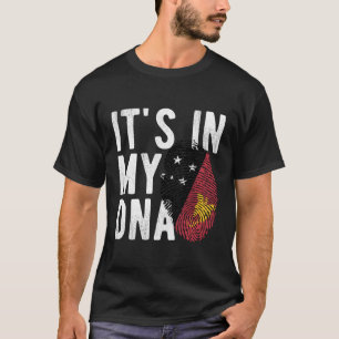 Es ist in meinem DNS Papua neue Guinea Flag Finger T-Shirt