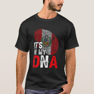Es ist in meinem DNS Peru Flag Fingerprint Patriot T-Shirt