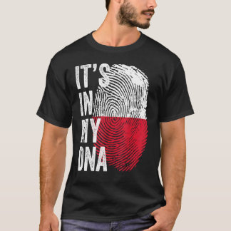 Es ist in meinem DNS Polnisch Flag Polen Fußball-T T-Shirt