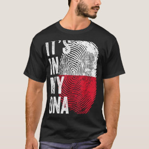 Es ist in meinem DNS Polnisch Flag Polen Fußball-T T-Shirt