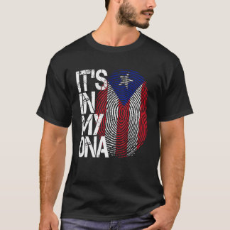 Es ist in meinem DNS Puerto Rico Flag Boricua Puer T-Shirt