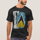 Es ist in meinem DNS Saint Lucia Grafik für Männer T-Shirt (Vorderseite)