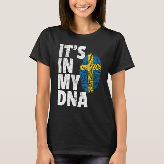 Es ist in meinem DNS Schweden schwedische Flagge M T-Shirt (Vorderseite)