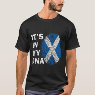 Es ist in meinem Shirt "Dna Scotland Flag", schott
