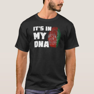 Es ist in meiner DNA Afghanistan Flag Fingerprint T-Shirt