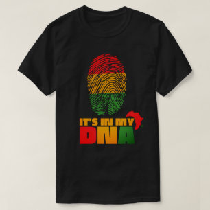 Es ist in meiner DNA Afrikanische Flagge Schwarze T-Shirt