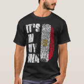 ES IST IN MEINER DNA Ägypten Flaggen Jungs Mädchen T-Shirt (Vorderseite)