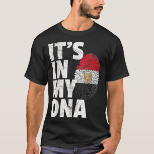 ES IST IN MEINER DNA Ägyptische Flagge Männer Frau T-Shirt