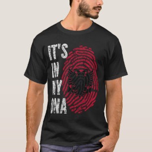 ES IST IN MEINER DNA, Albanien Fahne Männer Frauen T-Shirt