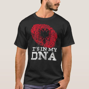Es Ist In Meiner Dna Albanien Landesflagge Gene Vi T-Shirt