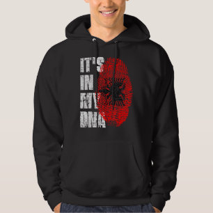 Es ist in meiner DNA Albanienflagge Albanisch Hoodie