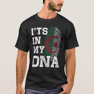 Es ist in meiner DNA algerische Fingerabdruck stol T-Shirt