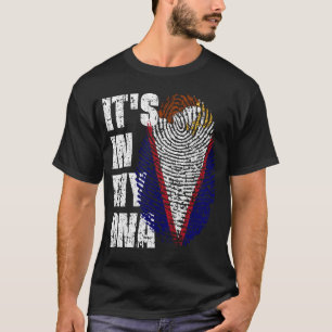 ES IST IN MEINER DNA American Samoa Flag Boy Girl  T-Shirt
