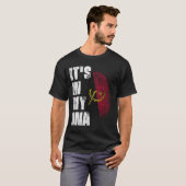 ES IST IN MEINER DNA-Angola-Flagge T-Shirt (Vorne ganz)