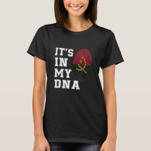 Es ist in meiner DNA Angola stolz Angola Flag T-Shirt